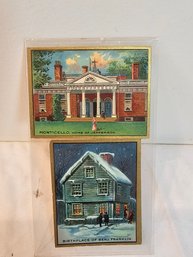 Ben Franklin And Those Jefferson Homes Tobacco Cards