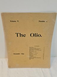 The Olio Orono Maine High School Newspaper Nov 1899