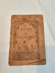 Gems For Girls And Boys 1850 Kids Book