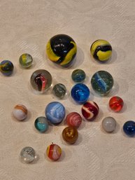 Vintage Marbles Lot Asst Sizes