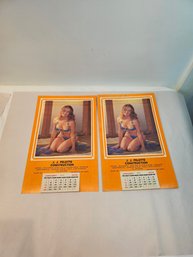 Schwag Peep Show Calendars Made By Waterville Maine Contractor 1979