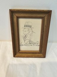 Chester Gould Sketch And Autograph