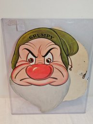 1937 Snow White Dwarf Paper Masks Doc And Grumpy
