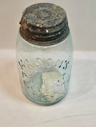 Antique Mason Jar With Lid