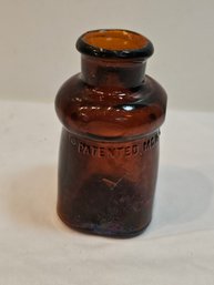 Bixby Antique Amber Glass Bottle