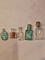 Small Antique Bottles Lot Of 5