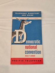 1960 Democratic National Convention Telephone Guide With Supplement
