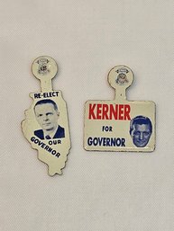 Otto Kerner Campaign Pins