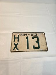 1953 Nh License Plate