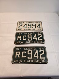 1960s Nh License Plates