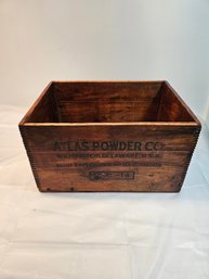 Atlas Powder Company Antique Wooden Box