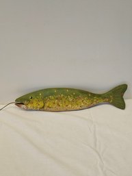 Antique Wood Hand Carved Ice Fishing Decoy