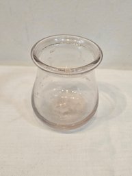 Pontiled Antique Doctors Bleeding Cup Clear Glass