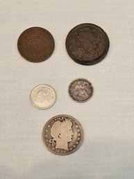 Old US Coins Lot Of 5