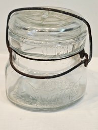 King Antique Glass Jar