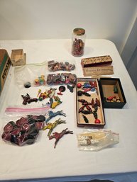 Toys And Game Pieces Lot