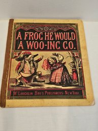 A Frog He Would A Wooing Go Nurse Rhyme Book Rare Edition