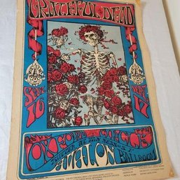 Grateful Dead Sep 16/17 1966 At Avalon Original Concert Poster