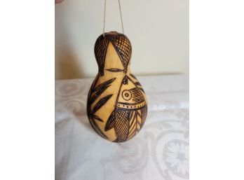 Hopi Decorated Gourd Rattle