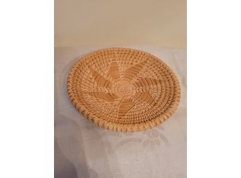 Hopi Wicker Wall Plaque  By Esther Jaimes