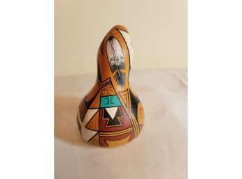 Hopi Painted Gourd By F. Poolheco