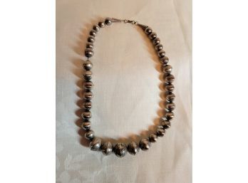 Sterling Beaded Necklace