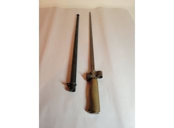 Remington And Berthier  Bayonet And Scabbard