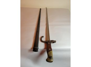 French Gras Sword Bayonet With Scabbard No. 2