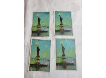 Tobacco Cards Placing Statue Of Liberty In NY Harbor