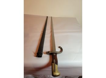 French Gras Sword Bayonet With Scabbard