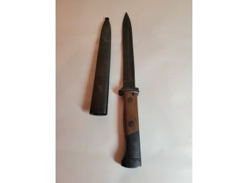 WWII Spanish Mauser Bayonet With Scabbard
