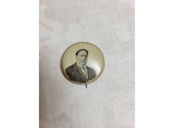 Political Campaign Button William Howard Taft