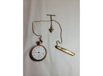 Waltham Pocket Watch And  Knife Set WWI Soldier