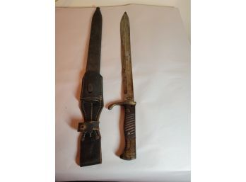 Rich A Herder Solingen Germany Bayonet Dagger With Scabbard
