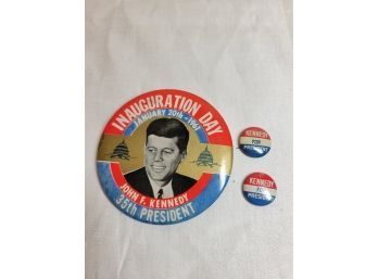 Political Campaign Buttons JFK Lot