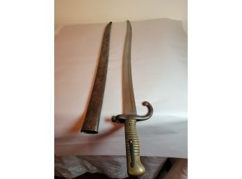 French Chassepot Bayonet With Scabbard
