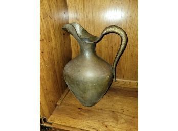 Hand Hammered Copper Pitcher Made In Italy