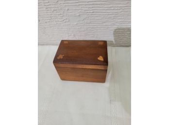 Wood Playing Card Box