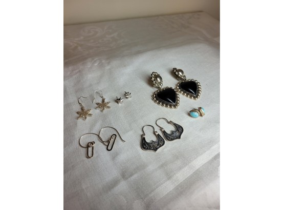 Sterling Earrings Lot No 16