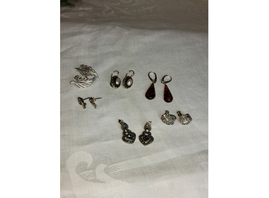 Sterling Earrings Lot 19