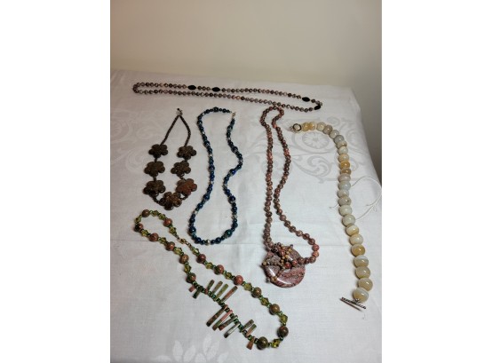 Natural Stone Necklace Lot 226