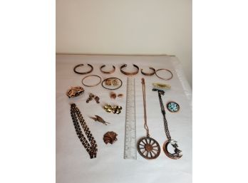Vintage Copper Jewelry Lot No 60