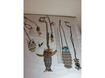 Owl Jewelry Lot