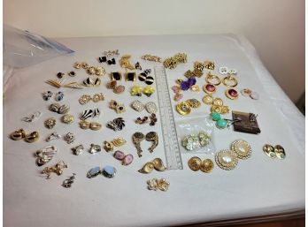 Screwback And Clip On Earring Lot