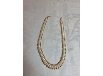 14k Gold With Freshwater Pearls Necklace