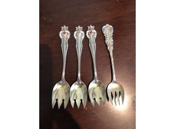 Sterling Enamel Spoons