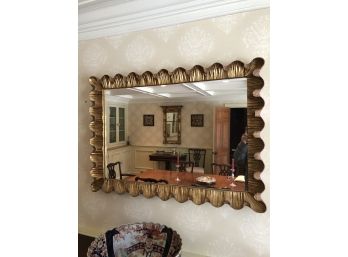 Antique Scalloped & Fluted Mirror