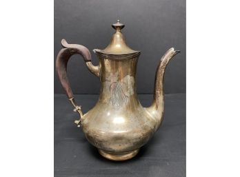 Sterling Teapot Wood Handle