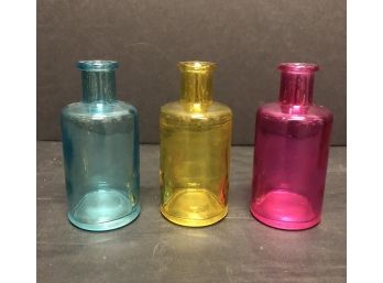 Three Colored Bottles
