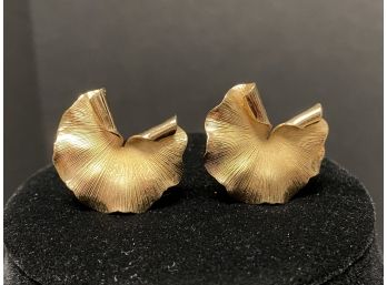 Napier Sterling Earrings - Gold Wash